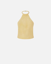 Open-back suede top - | Pinko