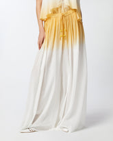 Pantaloni lunghi palazzo sfumati - | Pinko