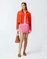 Long-sleeved ribbed polo - | Pinko