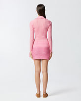 Long-sleeved ribbed polo - | Pinko