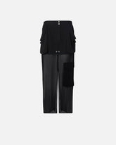 Gonna lunga in georgette con tasche - | Pinko
