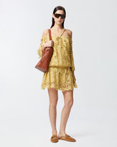 Mini abito traforato con spalle scoperte - | Pinko