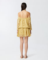 Mini abito traforato con spalle scoperte - | Pinko