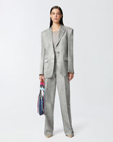 Pantaloni ampi eleganti in raso delavato - | Pinko