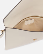 Pochette a mano in pelle con logo Love Birds - | Pinko