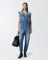 Tuta jeans senza maniche - | Pinko