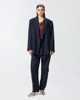 Blazer sartoriale con chiusura incrociata - | Pinko