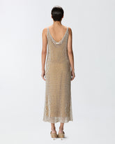 Vestito a sirena traforato con paillettes - | Pinko