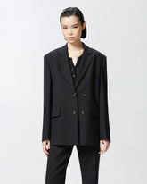 Giacca blazer in tela con bottoni - | Pinko