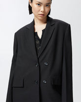 Giacca blazer in tela con bottoni - | Pinko