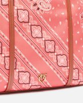 Borsa shopper maxi doppio manico con stampa bandana - | Pinko