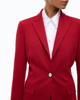 Single-breasted blazer - Red | Pinko