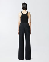 Jeans gamba ampia con zip laterali - | Pinko