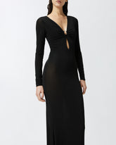 Abito elegante con gonna semitrasparente e strascico - | Pinko