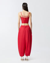 Bustino in pizzo con spalline sottili - | Pinko