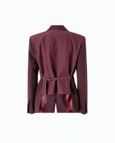 Chaqueta con inserción de lunares - | Pinko