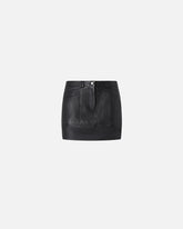 Minigonna in pelle con tasche - | Pinko
