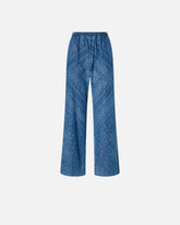 Pantaloni larghi denim leggero stampa bandana - | Pinko