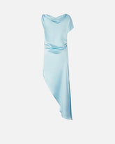 Abito da cerimonia midi asimmetrico in satin - | Pinko