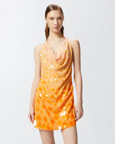 Mini abito sfumato con paillettes e schiena scoperta - | Pinko
