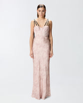 Abito lungo satin stampa cavalli Reimagine PINKO X Patrick McDowell - | Pinko