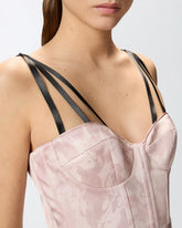 Abito lungo satin stampa cavalli Reimagine PINKO X Patrick McDowell - | Pinko