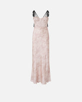 Abito lungo satin stampa cavalli Reimagine PINKO X Patrick McDowell - | Pinko
