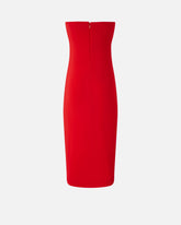 Abito midi da sera con scollo sagomato - | Pinko