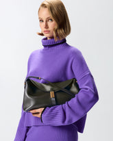 Borsa a spalla Saddle Bag media in pelle - | Pinko