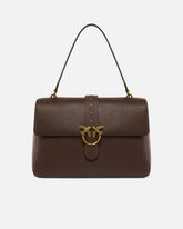 Leather maxi Love Bag Slouchy shoulder bag - Brown | Pinko