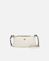 Sac à bandoulière Mini Half Moon en cuir - Blanc | Pinko