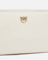 Sac à bandoulière Mini Half Moon en cuir - Blanc | Pinko