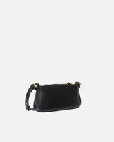 Sac à bandoulière Mini Half Moon en cuir - Noir | Pinko