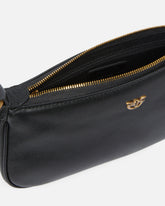 Sac à bandoulière Mini Half Moon en cuir - Noir | Pinko