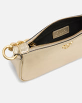 Borsa a mano piccola Mini Half Moon in suede laminato - | Pinko