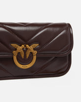 Grand sac bandoulière Love Bag Box en cuir chevron - | Pinko