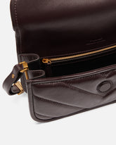 Grand sac bandoulière Love Bag Box en cuir chevron - | Pinko