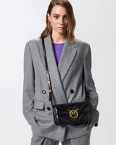 Large Love Bag Box chevron leather crossbody bag - | Pinko