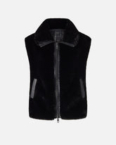 Gilet zippé en fourrure synthétique - | Pinko