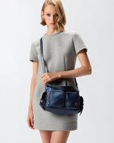 Camera bag media in satin con logo Love Birds - | Pinko