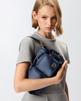 Camera bag media in satin con logo Love Birds - | Pinko