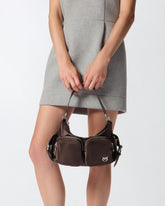 Camera bag media in satin con logo Love Birds - | Pinko