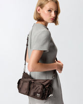 Sac caméra moyen en satin avec logo Love Birds - | Pinko