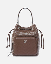 Petit sac à main Cargo Bucket Bag en cuir avec poche - | Pinko