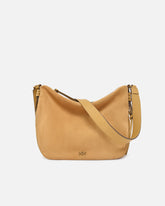 Borsa a spalla hobo media in suede con logo Love Birds - | Pinko