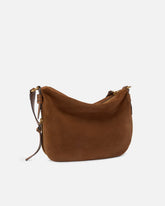 Bolso de hombro hobo mediano de ante con logotipo Love Birds - | Pinko