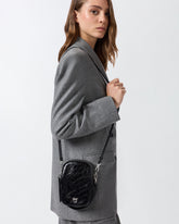 Small chevron leather handbag - | Pinko