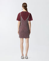 Abito t-shirt corto combinato con vestitino paillettes - | Pinko