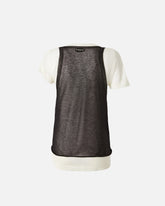 T-shirt con maniche asimmetriche e canotta abbinata - | Pinko