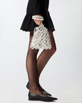 Borsa a spalla piccola con micro strass - | Pinko